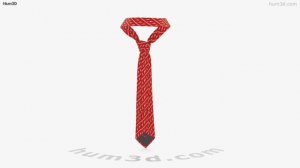 Necktie 3D model by Hum3D.com