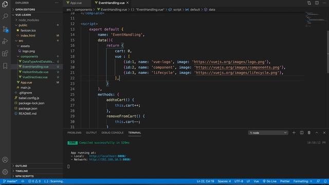 Vue Fundamental Series : Vue Js Event Handling| Event Listeners | @click | mouseover | @keyup
