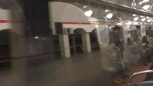 Проезд станции метро Лесная без остановки (02.12.2017)