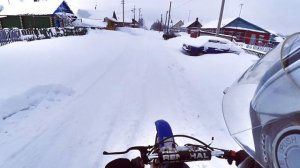 МОТО НА ЦЕПЯХ ЗИМОЙ / ПОКАТУШКИ