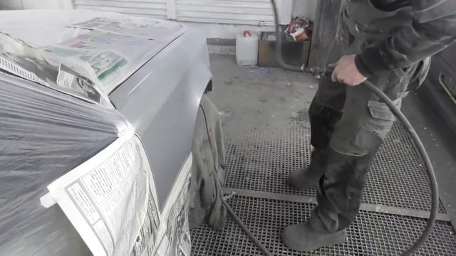Покраска переходом мокро на мокро, серебро