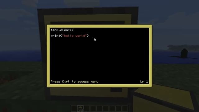 ComputerCraft Tutorial: 1 "Hello World"