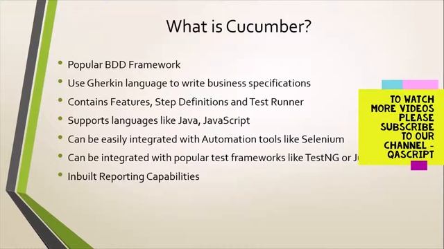 Selenium Cucumber Framework - Introduction To BDD and Cucumber Framework