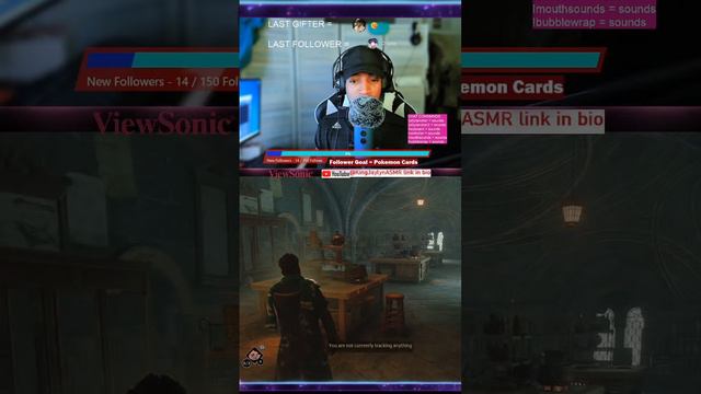 ASMR Hogwarts Legacy gaming Part 3 (Jolly Ranchers, whispering, controller sounds)