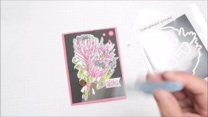 DIY CARDMAKING | Protea Stamp and Metal Die | Water coloring | Easy Handmade Card | #MakazHome