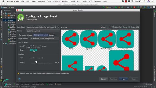 How to Create App Icons with Image Asset Studio | Launcher Icon | ActionBar Icons | Android Studio