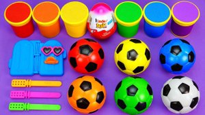 Как приготовить Радужное мороженое с разрезанием футбольных мячей ASMR BABY (2022)