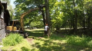 Digging a small pond