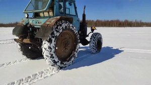 Первый выезд после установки моста газ -66 на трактор МТЗ -80