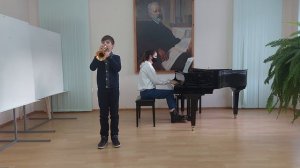 Полинский Захар,младшая группа,труба,Мостовская ДШИ.С.Болотин.Маленький марш.