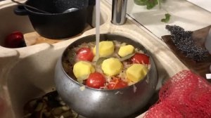 Готовим щи в русской печи