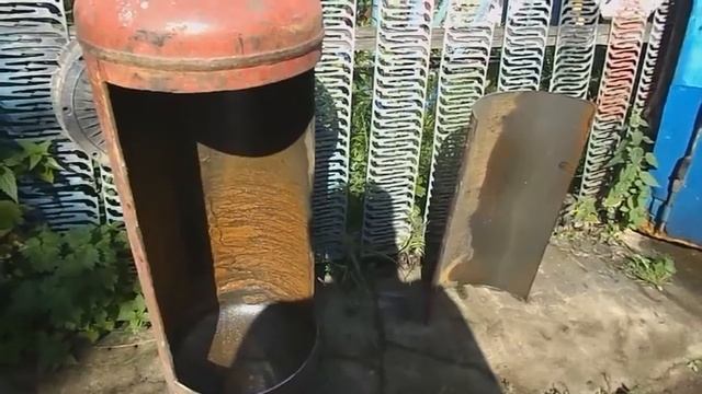 Коптильня горячего копчения из газовых баллонов.Резка газовых баллонов #2. смотреть онлайн