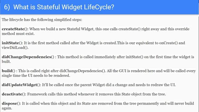 Flutter Interview Questions and Answers | Basics Of Flutter for App Development | Part 1 смотреть онлайн