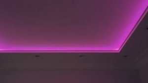 Неоновая подсветка за натяжным потолком