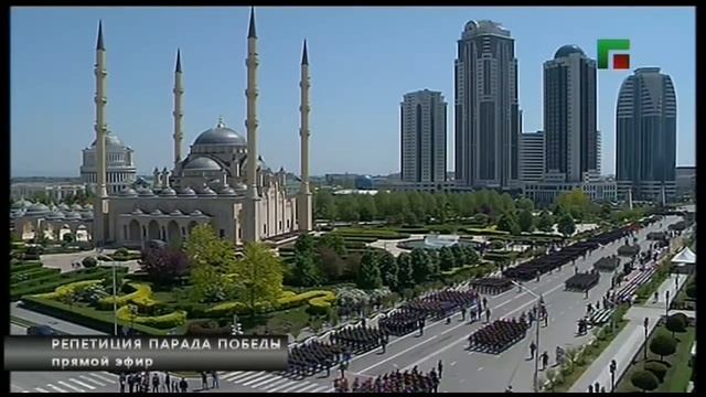 Репитиция Парада Победы в Грозном,7 мая 2017г