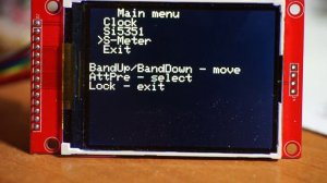Синтезатор Si5351 с TFT ILI9341 - меню