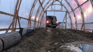 Теплица- гараж