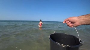Дикарями по Крыму. Быт в палатке. Где мы брали воду? Цены в магазинах Евпатории. Пляж село Молочное