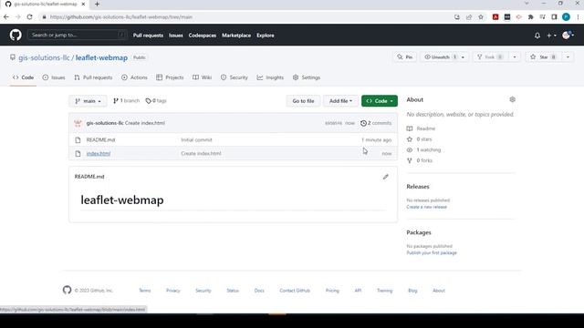 Create GitHub Page for Leaflet Webmap смотреть онлайн