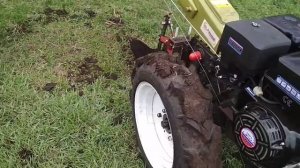 Переделка тяжёлого водяного мотоблока на бензиновый двигатель