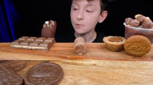 ASMR CHOCOLATE DESSERTS MUKBANG *ICE CREAM COOKIES PUDDING LOTUS BISCOFF CHOCOLATE BAR WAFER EATING