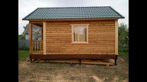 Брусовой дом в деревне