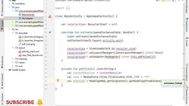 HOW TO GET PDF FILES FROM DEVICE IN ANDROID STUDIO | KOTLIN | Mobile App Development | SILENT CODIN