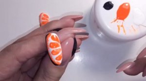 Апельсин ?на ногтях. Дизайн ногтей, рисуем гель лаком.