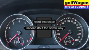 How to reset oil/service/inspection on VW Touran 2 2015-2016