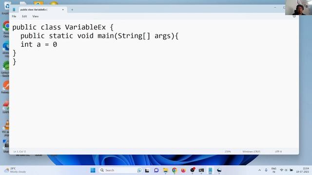 Java SE: Variable declaration Example