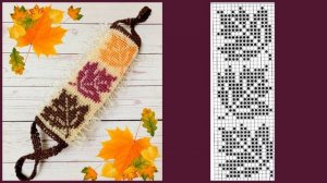 #Мочалка крючком "КЛЕНОВЫЙ ЛИСТ" ???/ Узор по клеточкам