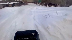 Мотобуксировщик Щукарь ! Толкач обкатка и падение )