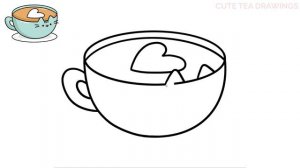 How To Draw Pusheen Cat - Coffee Cup | Cute Easy Step By Step Drawing Tutorial