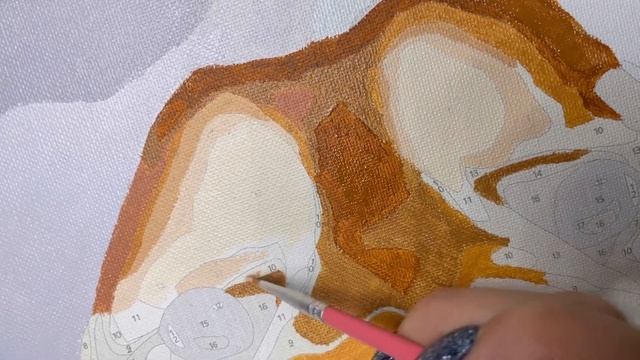Картина по номерам «Собака» 5/28. Paint by number "Dog" 5/28.