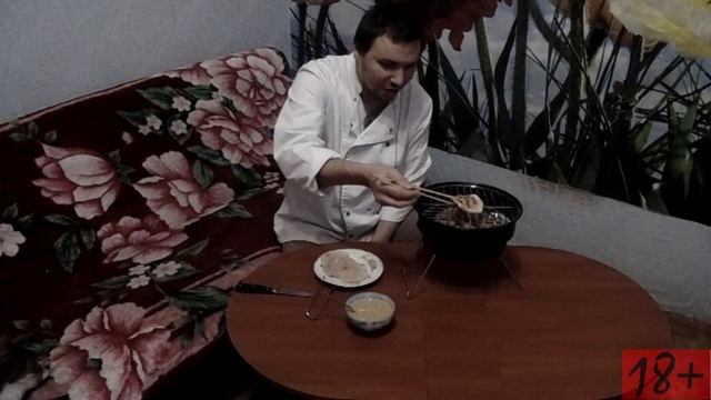 Кальмар в арахисовой пасте