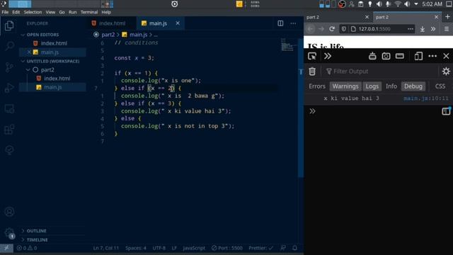 Functions , loops , conditions | javascript full course in urdu | class 3