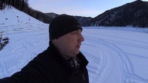 На рыбалку на мотособаке! поездка на 23 февраля за Саяно-Шушенскую ГЭС.
