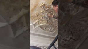 РЕСТАВРАЦИЯ ПОТОЛКА( старый фонд,дом 1902 года)