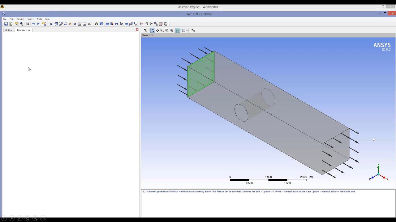 Процесс задачи CFD, управляемый EKM в среде Ansys Workbench R19.2