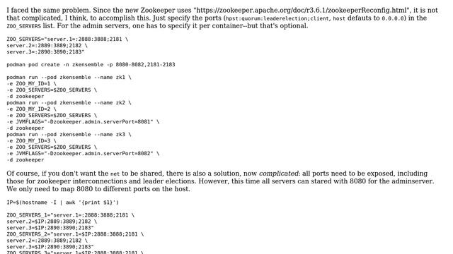 DevOps & SysAdmins: How do I use podman to put an entire zookeeper ensemble in a pod? смотреть онлайн