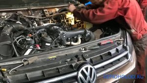 VOLKSWAGEN TOUAREG ремонт заднего кондиционера