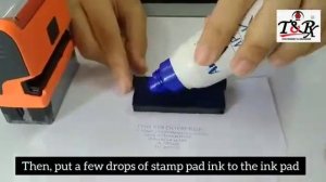 TRODAT 4912 - HOW TO REFILL INK