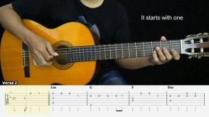 In The End - Linkin Park - Fingerstyle Guitar Tutorial + TAB & Lyrics