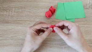 Вишня из бумаги