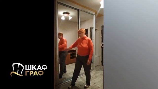 Шкаф-купе с зеркалом и открытой прихожей смотреть онлайн