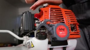 Как запускать бензиновый триммер FUBAG?