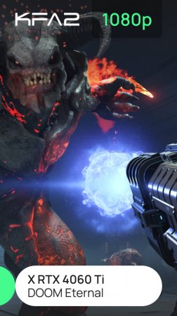 Doom Eternal | KFA2 X GeForce RTX 4060 Ti Black | 1080p (Full HD) разрешение