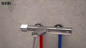 Универсальный смеситель IDDIS для ванны с термостатом Uniterm