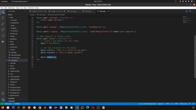 08 - Laravel Trainings | Insert Data in Table using Model смотреть онлайн
