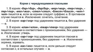 Русский язык. Правописание корней. 10 класс